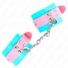KINK - MUÑEQUERAS CHIC AZUL - ROSA AJUSTABLE 16-28 CM X 5 CM