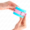 KINK - MUÑEQUERAS CHIC AZUL - ROSA AJUSTABLE 16-28 CM X 5 CM