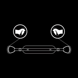 FETISH SUBMISSIVE - ARNÉS PARA HACERLO ESTILO PERRITO CON FORRO DE NEOPRENO