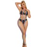 SUBBLIME - 952358 BODYSTOCKING DE REJILLA CUELLO HALTER ARCOIRIS XS-M