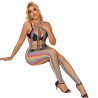 SUBBLIME - 952358 BODYSTOCKING DE REJILLA CUELLO HALTER ARCOIRIS XS-M