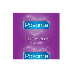 PASANTE - RIBS and DOTS PRESERVATIVOS INTENSITY 144 UNIDADES
