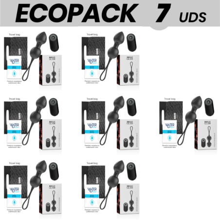 ECOPACK 7 UDS - BRILLY GLAM VIBRATING KEGEL BEADS CONTROL REMOTO