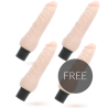 LOVECLONE - SVEN SELF LUBRICATION VIBRADOR 18.5 CM -O- 3.3 CM 3 1 GRATIS