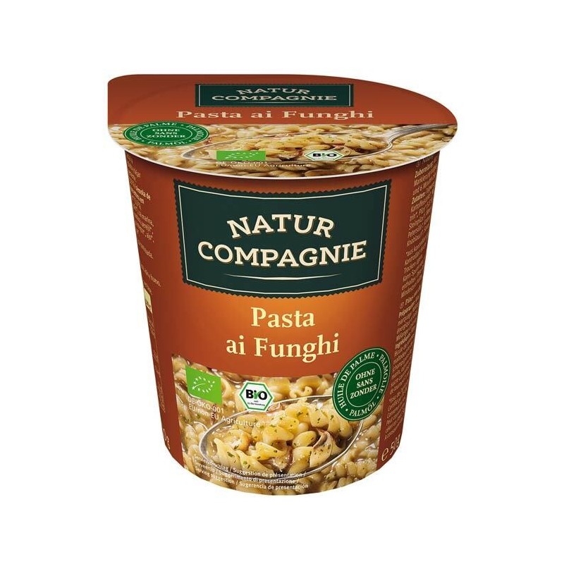 SOPA DE PASTA CON SETAS BIO 50g VASO