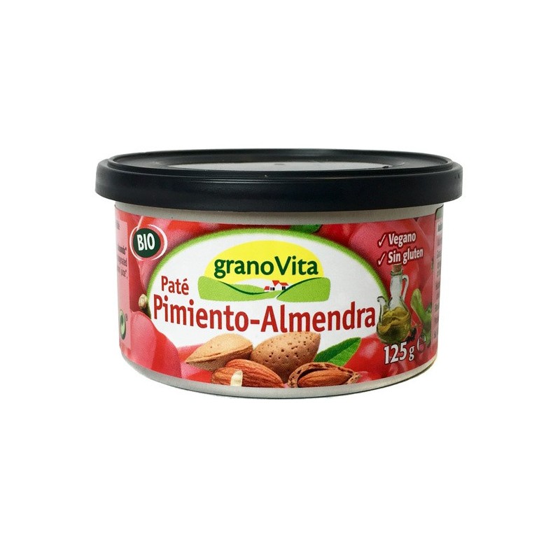 PATE PIMIENTO ALMENDRA BIO LATA 125GR