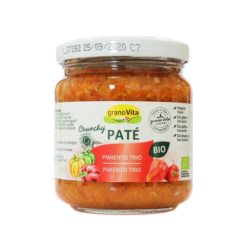PATE CRUNCHY Y PIMIENTO TRIO BIO  175GR