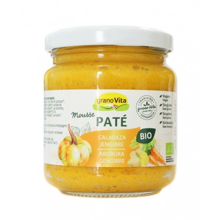 PATE MOUSSE DE CALABAZA Y JENGIBRE BIO  175GR