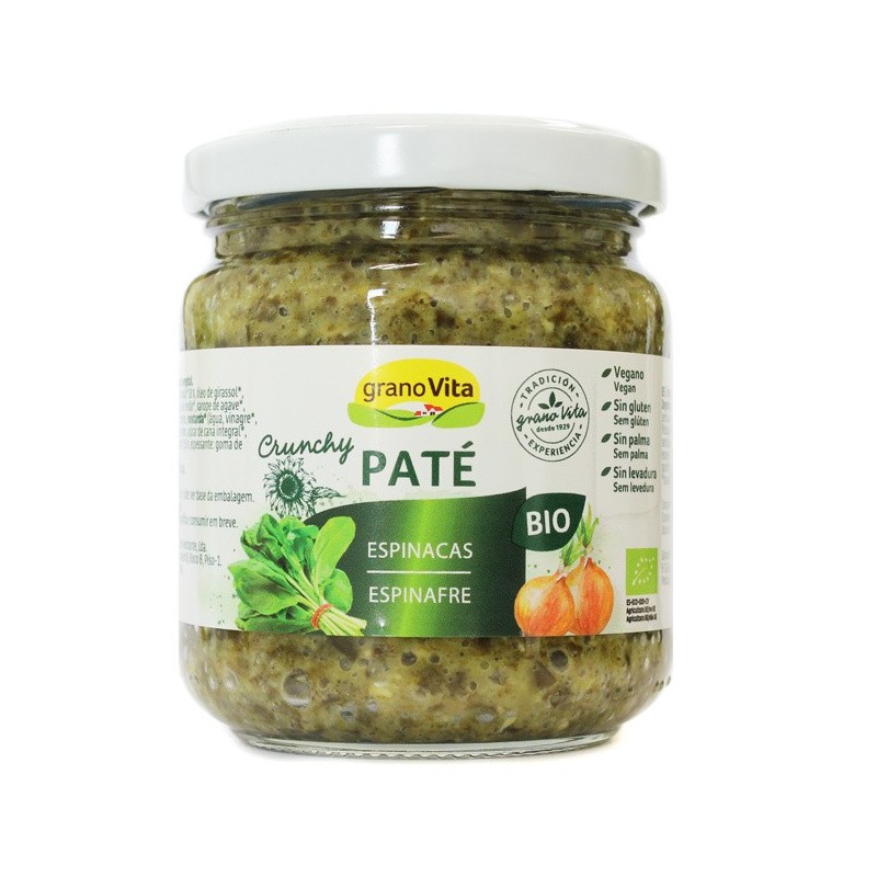 PATE CRUNCHY ESPINACAS BIO  175 GR