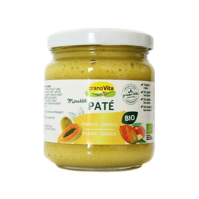 PATE MOUSSE PAPAYA MANGO BIO  175GR