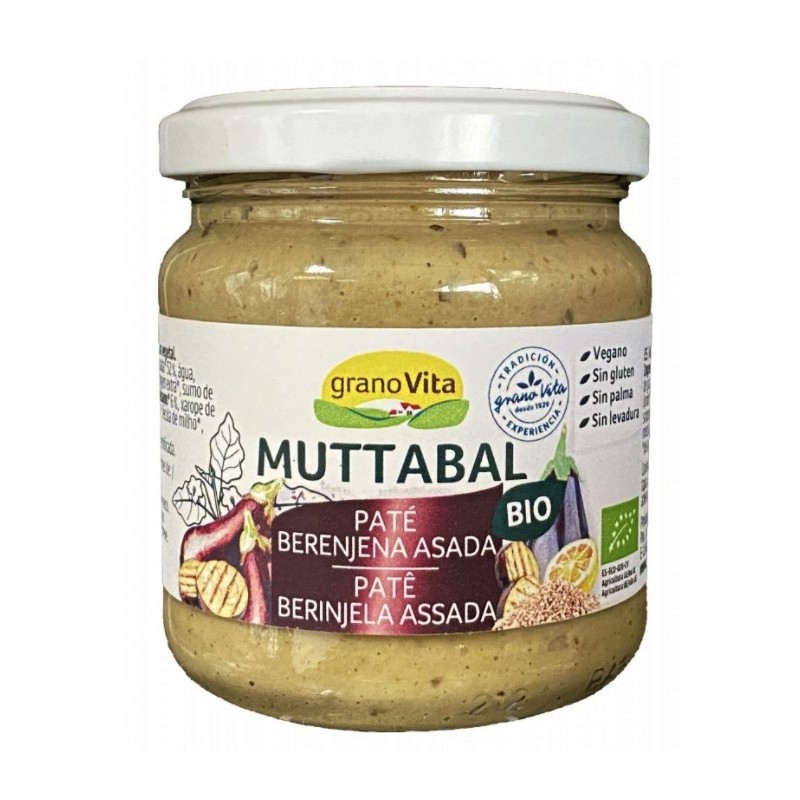 PATE MUTTABAL BIO (BERENJENA ASADA) EN CRISTAL 175G