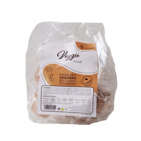 MAGDALENA RELLENA DE CHOCOLATE SIN GLUTEN - VEGANO 5x44g
