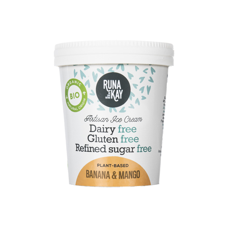HELADO BIO PLATANO Y MANGO VEGAN 460 ml