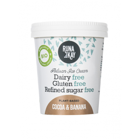 HELADO BIO CACAO Y PLÁTANO VEGAN 460 ml