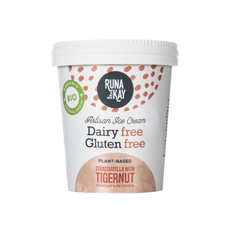HELADO BIO STRACCIATELLA Y HORCHATA DE CHUFA VEGAN 460 ml