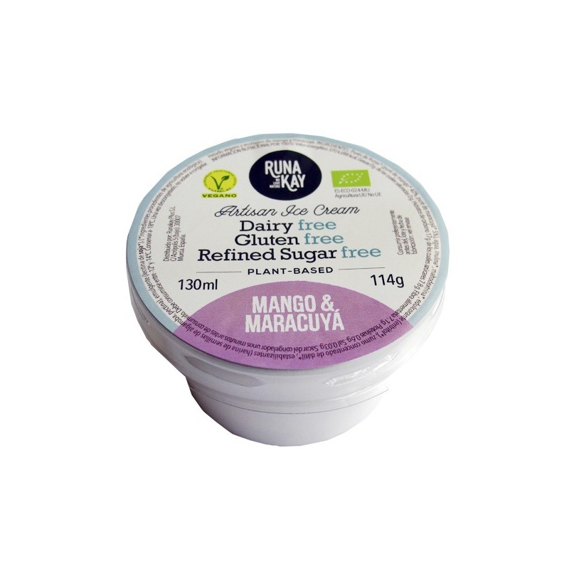 HELADO MANGO  y  MARACUYA 130 ml ECO-VEGANO