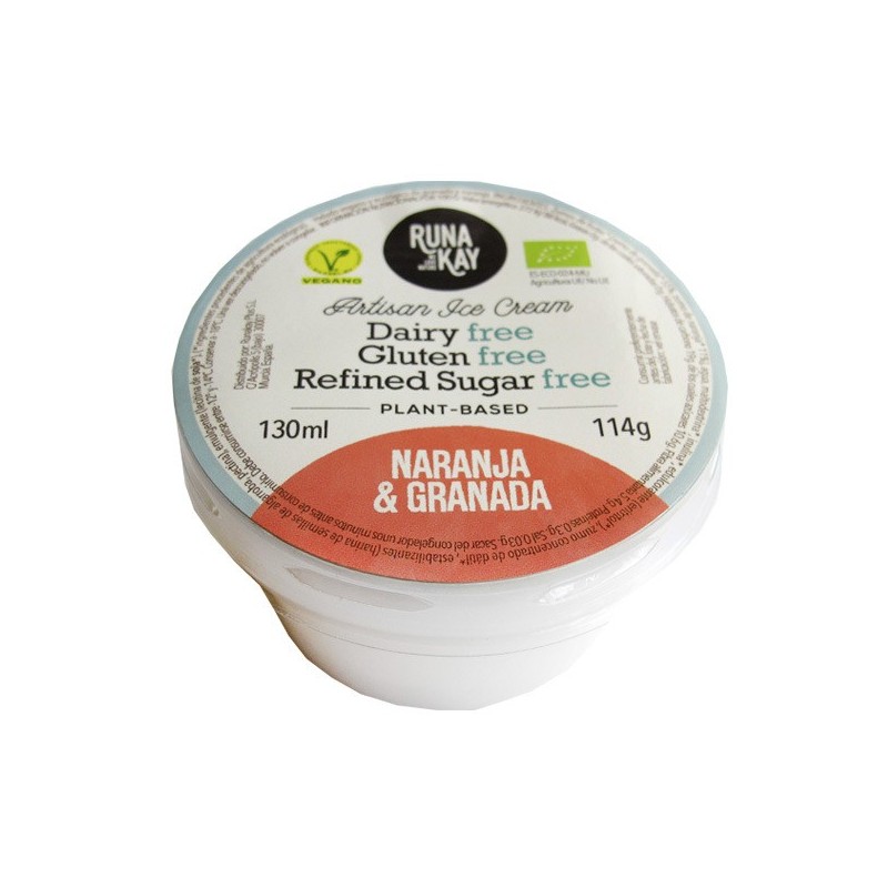 HELADO GRANADA  y  NARANJA 130 ml ECO-VEGANO