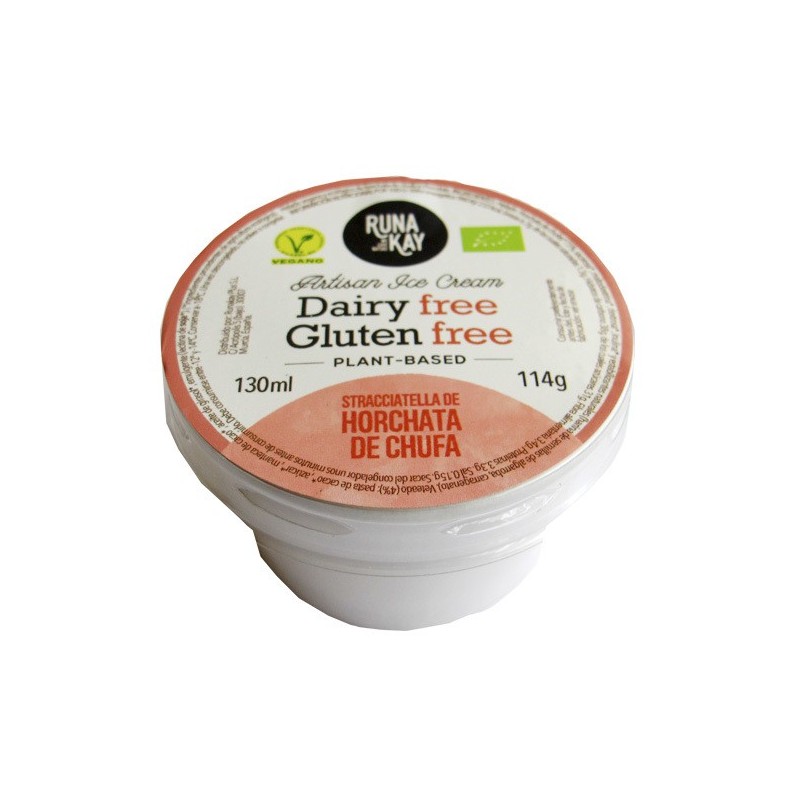 HELADO STRACCIATELLA  y  HORCHATA DE CHUFA 130 ml ECO-VEGANO