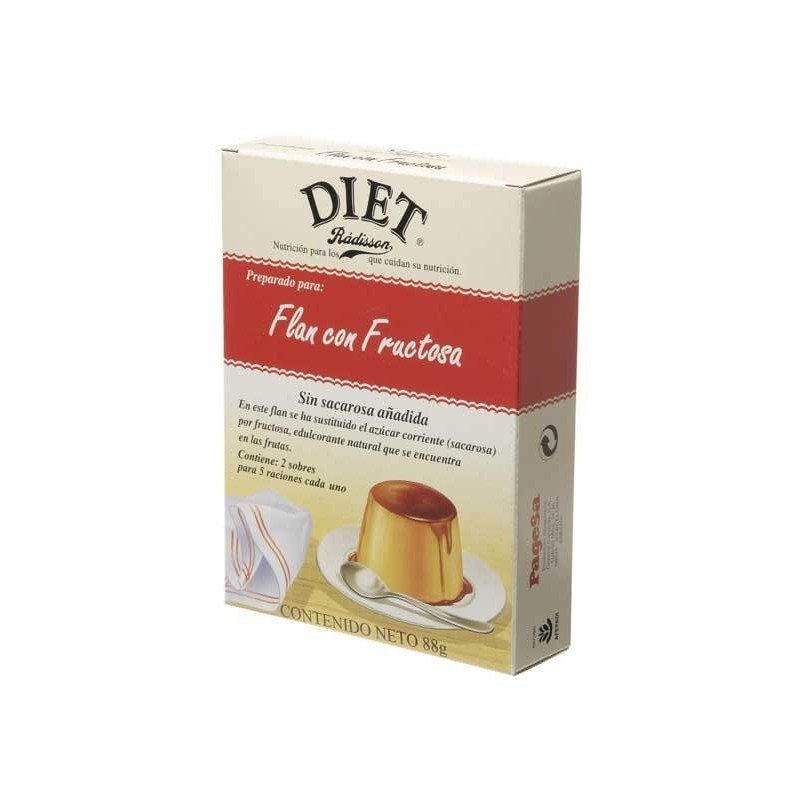 FLAN CON FRUCTOSA  88GR
