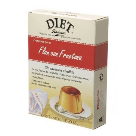 FLAN CON FRUCTOSA  88GR