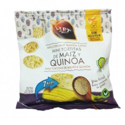 MINI TORTITAS DE MAIZ  Y QUINOA SIN GLUTEN 50 GR