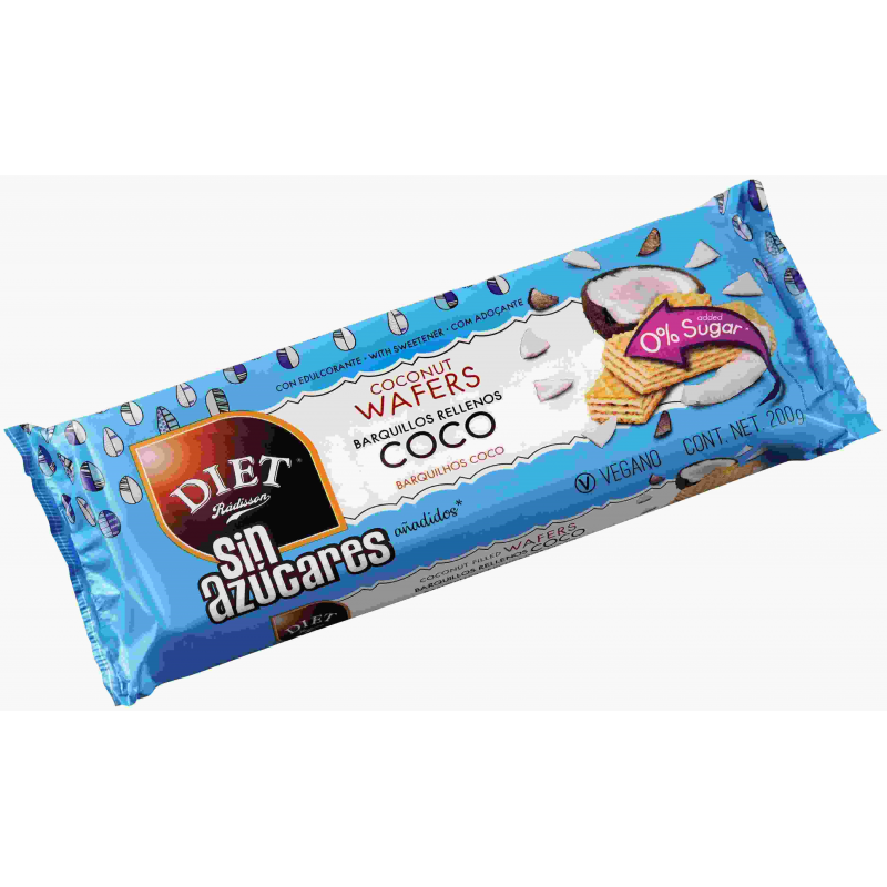 BARQUILLOS RELLENO  COCO 200GR