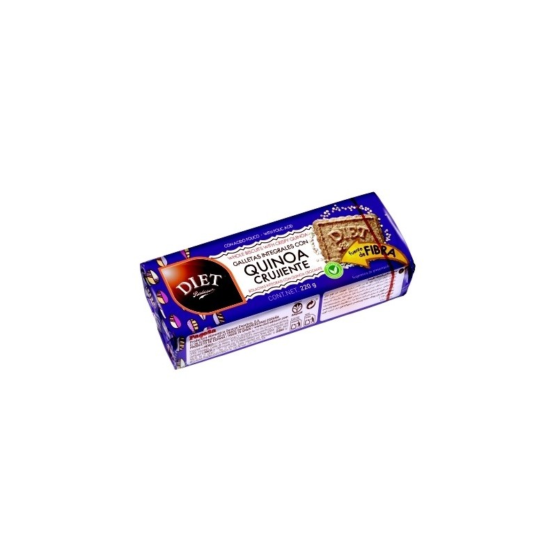 GALLETAS INTEGRALES CON QUINOA CRUJIENTE 220 GR