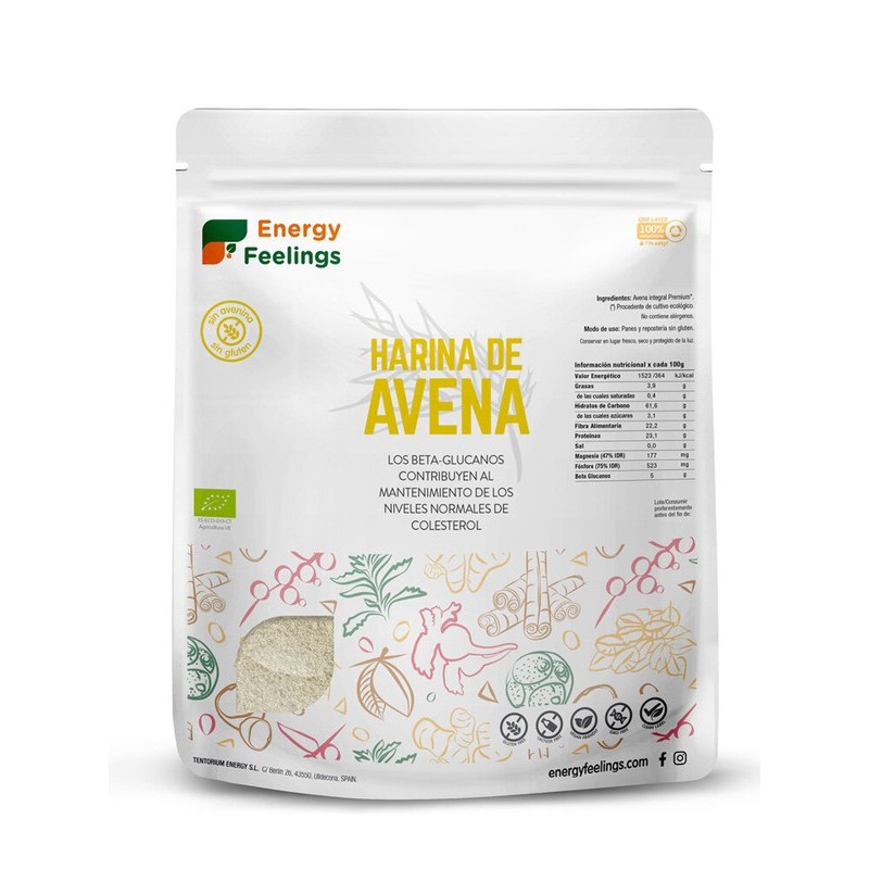 HARINA DE AVENA ECO SIN GLUTEN: (1 Kg.) XXL PACK