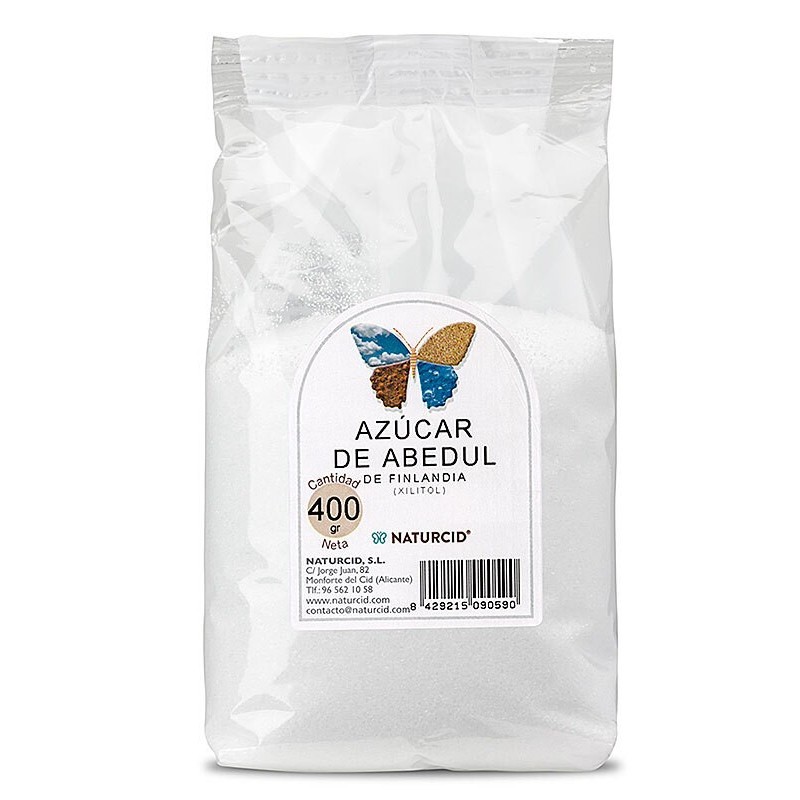 XILITOL (AZÚCAR DE ABEDUL) 400  GR.