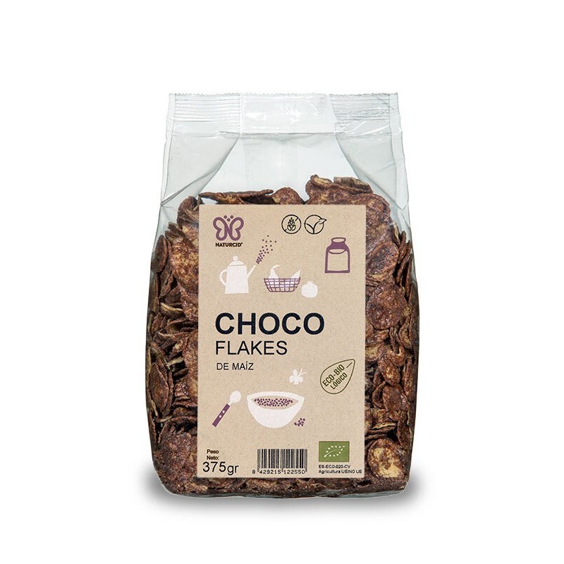 CHOCOFLAKES DE MAIZ BIO BOLSA 375  GR.