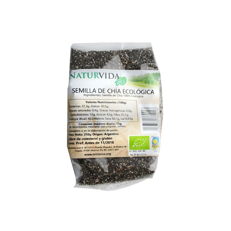 SEMILLA CHIA BIO 250 GR