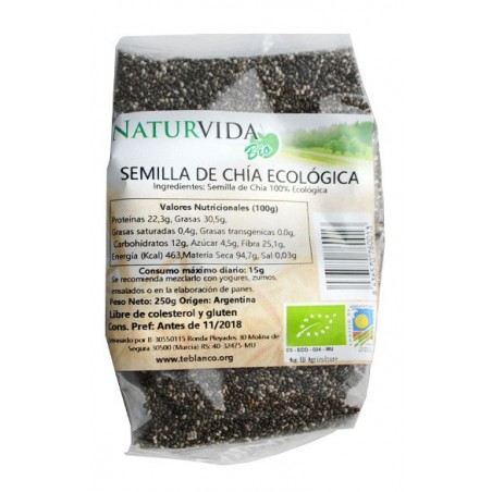 SEMILLA CHIA BIO 250 GR