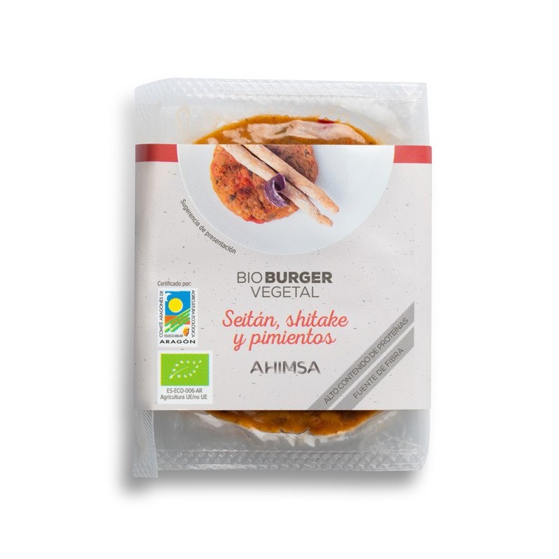 REFRIG HAMBURGUESA VEGETAL BIO SEITAN SHITAKE Y PIMIENTO 160G