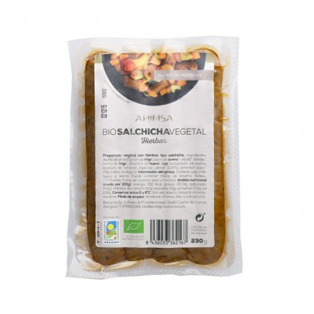 REFRIG SALCHICHA VEGETAL HIERBAS BIO 230G