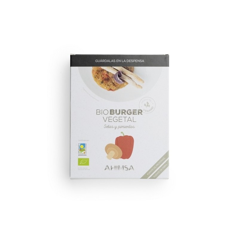 HAMBURGUESA  VEGETAL SEITAN SHIITAKE Y PIMIENTO BIO LD 160 G