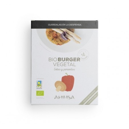 HAMBURGUESA  VEGETAL SEITAN SHIITAKE Y PIMIENTO BIO LD 160 G