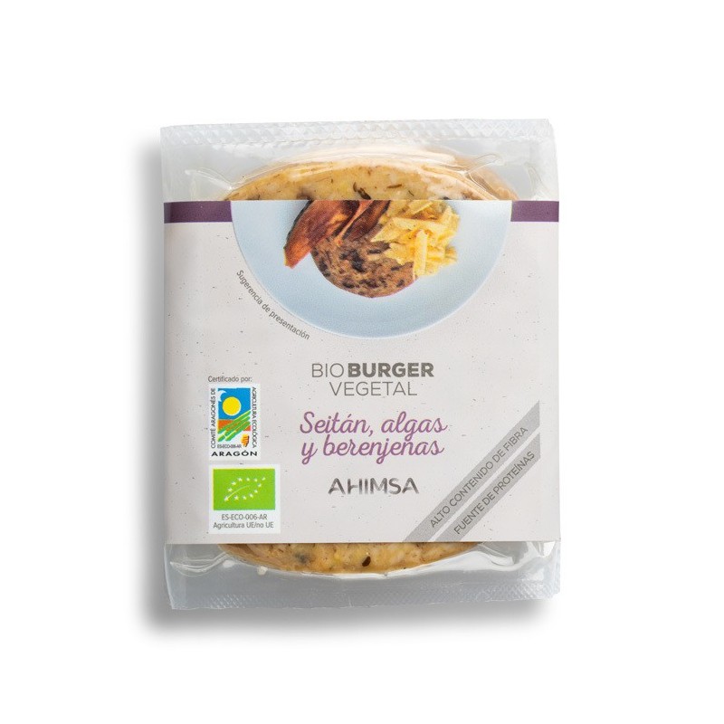 REFRIG HAMBURGUESA VEGETAL BIO SEITAN ALGAS Y BERENJENA 150G