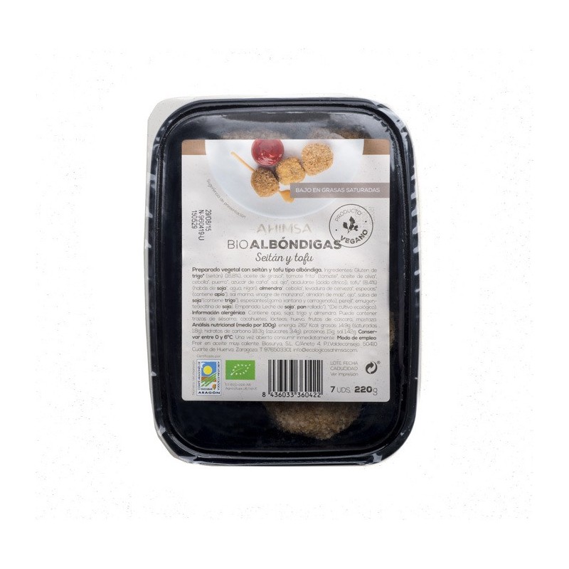 REFRIG ALBONDIGA SEITAN TOFU BIO 220GR