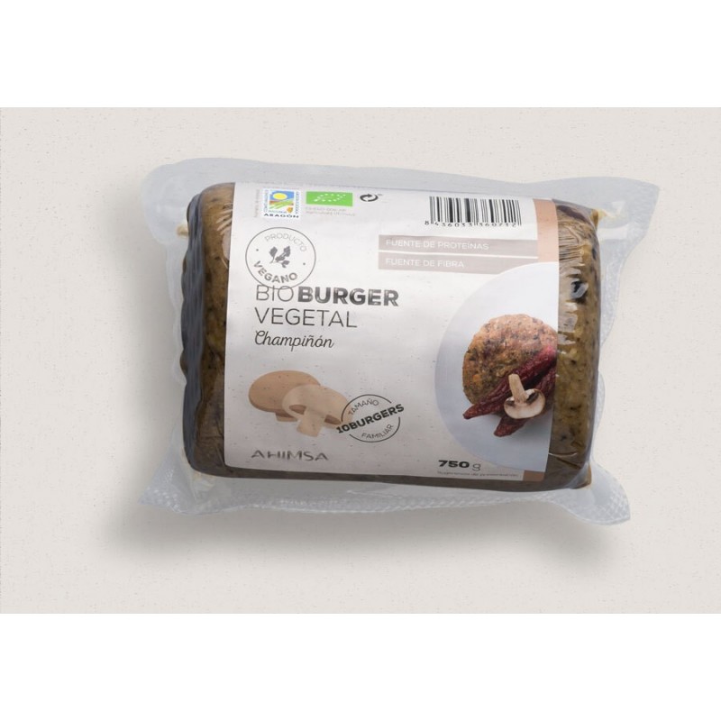 REFRIG HAMBURGUESA VEGETAL BIO CHAMPIÑON FAM  750GR