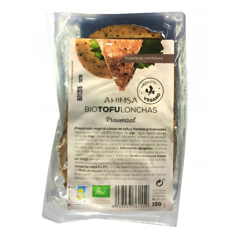 REFRIG LONCHAS TOFU PROVENZAL BIO 150G