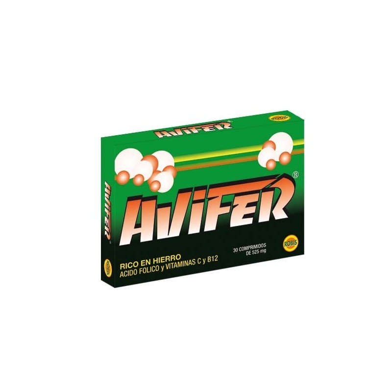 AVIFER 30 COMP 525MG