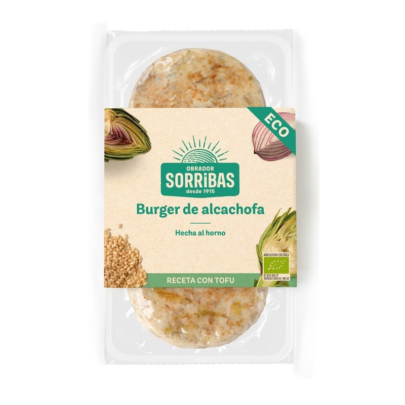 REFRIG BURGER VEGETAL DE ALCACHOFA 160g Sorribas