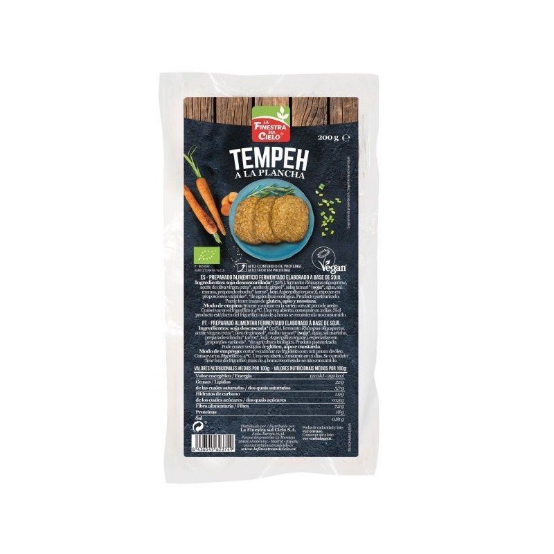 REFRIGERADO TEMPEH A LA PLANCHA  200G