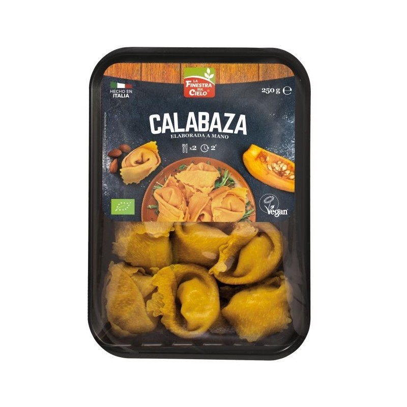 REFRIGERADO PANZEROTTO DE CALABAZA  y  ALMENDRAS CARAMELIZADAS VEGAN  250G - FINESTRA