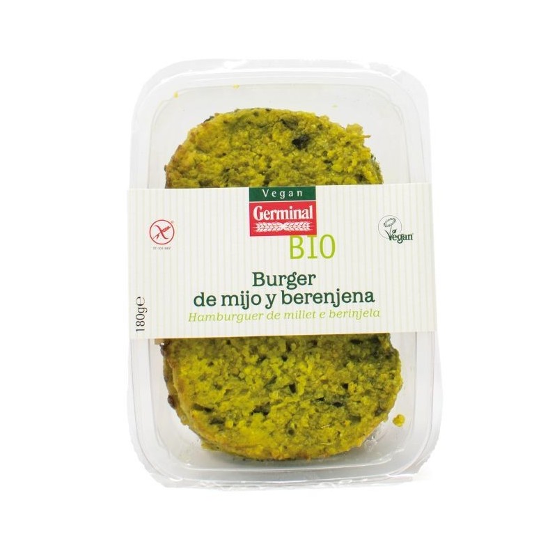 REFRIG BURGER VEGETAL DE BERENJENA Y MIJO SIN GLUTEN  180GR