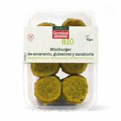 REFRIG MINIBURGER DE GUISANTES, ZANAHORIA Y AMARANTO SIN GLUTEN  160GR