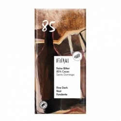 CHOCOLATE BIO NEGRO 85% SANTO DOMINGO 100GR - VIVANI