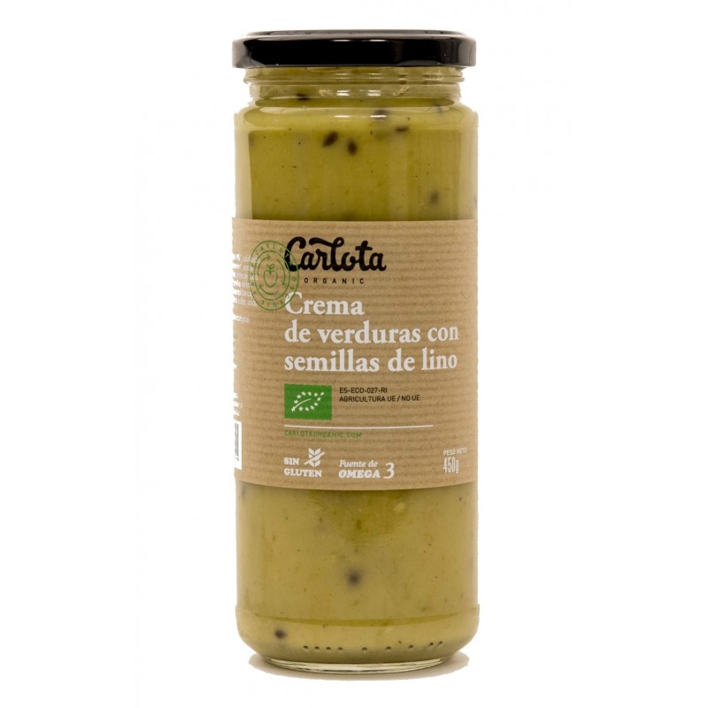 CREMA DE VERDURAS CON SEMILLAS DE LINO 450g