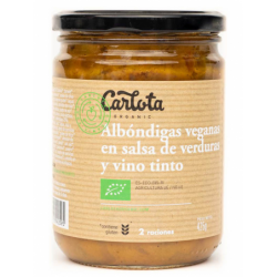 ALBÓNDIGAS VEGANAS EN SALSA VINO TINTO BIO 425 GR