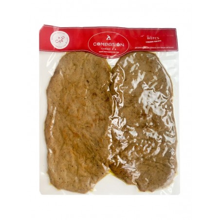 REFRIG  BISTEC (SEITAN, CHAMPIÑON Y COLIFLOR) 2 X 120 GRS COMPASIÓN